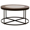 Vasco Industrial Furniture Side Table With Latticed Iron Base