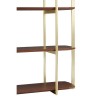 Villi Contemporary Furniture Walnut Wood Shelf Unit