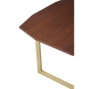 Villi Contemporary Furniture Walnut Wood and Metal 3 Nesting Tables