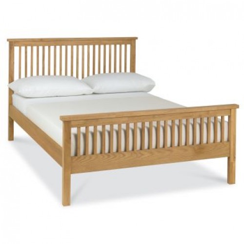 EX-DISPLAY Atlanta Oak Furniture King Size 5ft Bed
