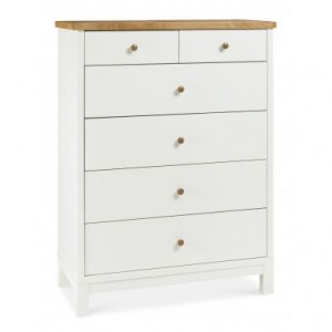 Atlanta Two Tone Painted Furniture 2 Over 4 Drawer Chest