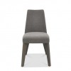 Cadell Oak Furniture Smoke Grey Upholstered Dining Chair Pair