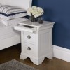 Bentley Designs Chantilly White Furniture 2 Drawer Bedside Cabinet