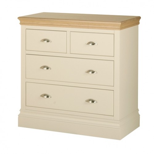 Lundy Painted Oak Furniture 2 Over 2 Chest of Drawers