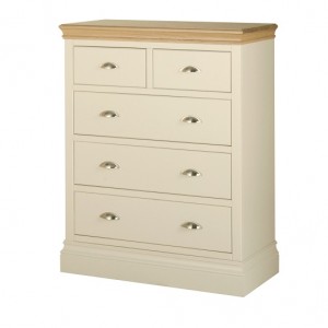 Lundy Painted Oak Furniture 2 Over 3 Chest Of Drawers