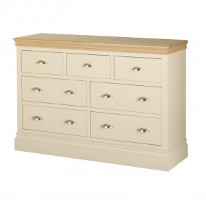 Lundy Painted Oak Furniture 3 Over 4 Chest Of Drawers