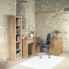 Mobel Oak Furniture Single Pedestal Computer Desk