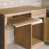 Mobel Oak Furniture Single Pedestal Computer Desk