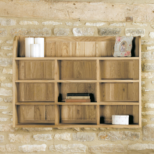 Mobel Oak Furniture Reversible Wall Rack Shelves