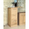 Mobel Oak Furniture 3 Drawer Filing Cabinet