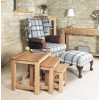 Mobel Oak Furniture Nest of 3 Coffee Tables 