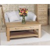 Mobel Oak Furniture 4 Drawer Coffee Table