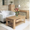 Mobel Oak Furniture 4 Drawer Coffee Table