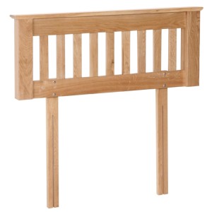 Devonshire New Oak Furniture 4ft 6 Double Headboard