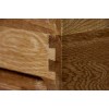 Devonshire Rustic Oak Furniture 3 Drawer High Bedside