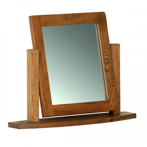 Devonshire Rustic Oak Furniture Dressing Table Mirror