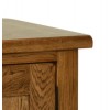 Devonshire Rustic Oak Furniture Console Table With 2 Drawers