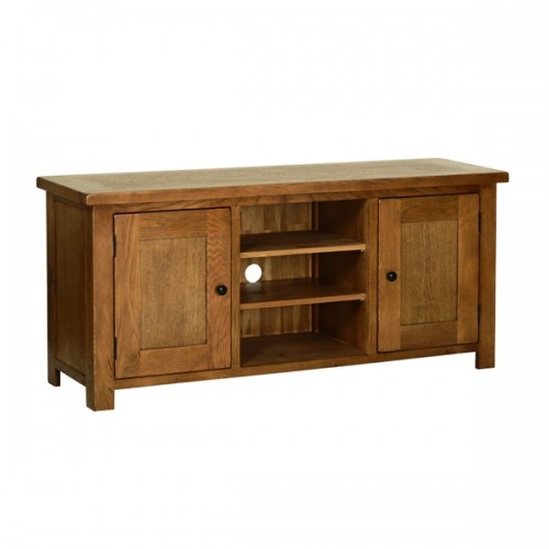 Devonshire Rustic Oak Furniture Large TV Cabinet