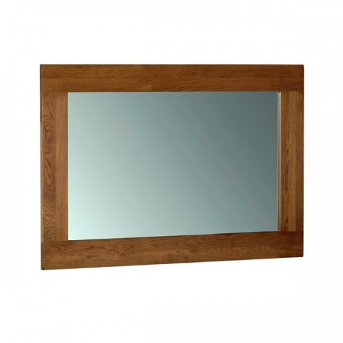 Devonshire Rustic Oak Furniture Wall Mirror 1300x900