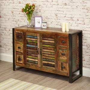 New Urban Chic Furniture 6 Drawer Sideboard