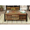 New Urban Chic Furniture 4 Door 4 Drawer Large Coffee Table