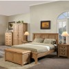 Somerset Rustic Oak Furniture Low Foot End 5ft King Size Bed