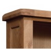 Somerset Rustic Oak Furniture Tall Narrow 1 Drawer Bookcase