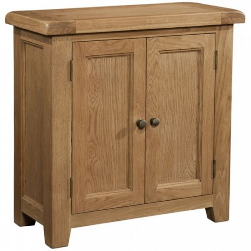 Somerset Rustic Oak Furniture 2 Door Cabinet