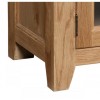 Somerset Rustic Oak Furniture 1 Door Small TV Unit
