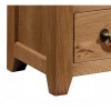 Somerset Rustic Oak Furniture 1 Drawer Corner TV Unit