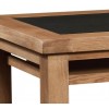 Somerset Rustic Oak Furniture Office Desk with PU Top
