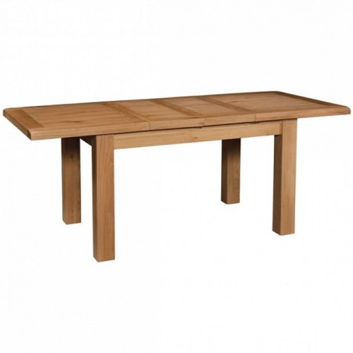 Somerset Rustic Oak Furniture Medium Extending Dining Table