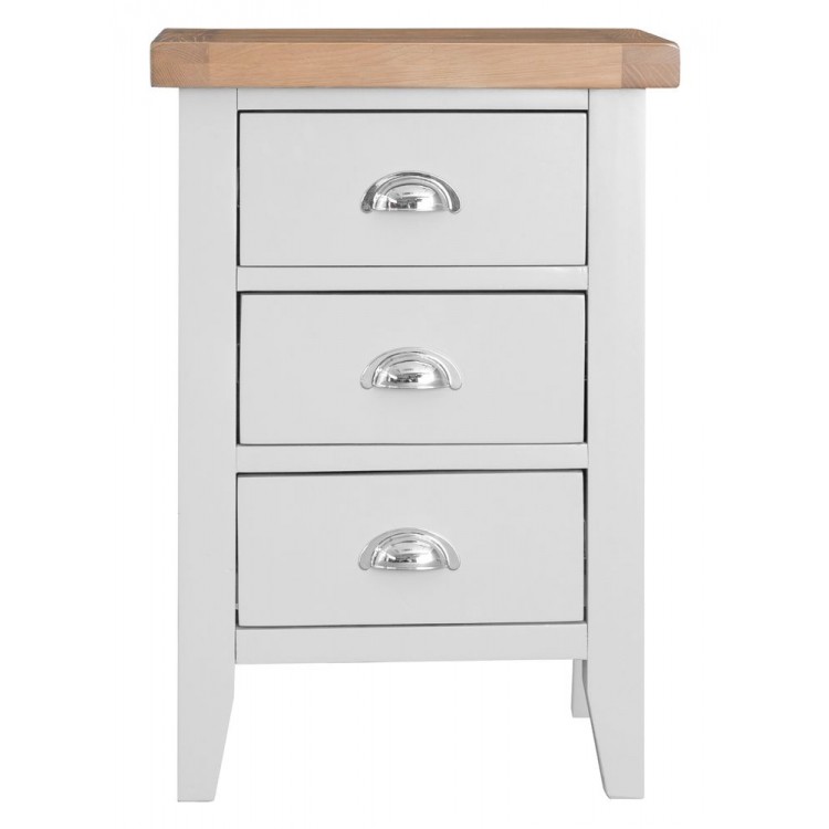 The Furniture Outlet Banbury Grey Painted Small Bedside Table 