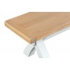 Tenby White Painted Furniture Small Cross Bench