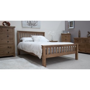 Homestyle Rustic Style Oak Furniture Double Bed 4ft 6  