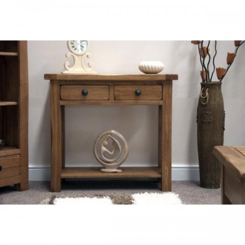 Homestyle Rustic Style Oak Furniture Console Table
