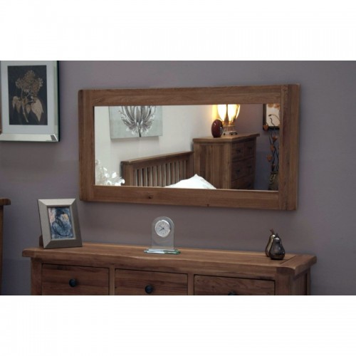 Homestyle Rustic Style Oak Furniture Large Wall Mirror