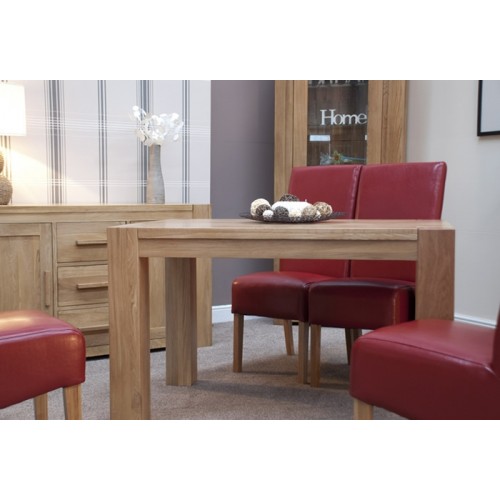 Homestyle Trend Oak Furniture Small Dining Table 125cm
