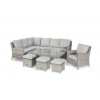 Maze Rattan Garden Furniture Oxford Corner Ice Bucket Set With Rising Table & Armchair 